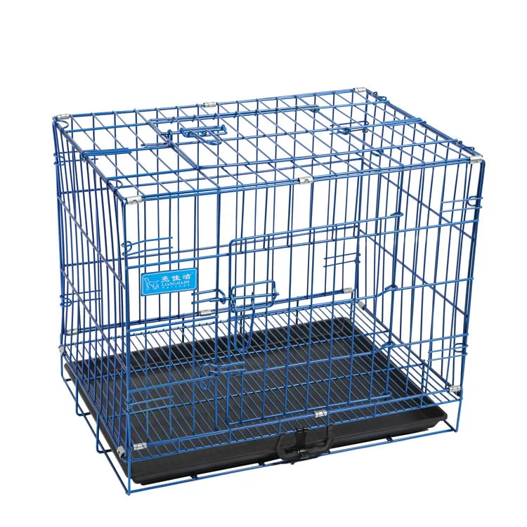 Acero al carbono bajo transpirable de metal Kennels Carriers Casas Crate Cage Cubierta muestra pequeña jaula de perro de animal de animal de la mascota