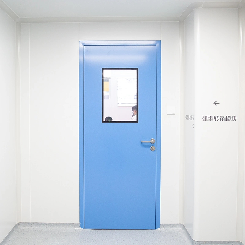 Security Stainless Steel Cleanroom Door for Pharmaceuticals/Micro-Electronics/Lab/Hospitals