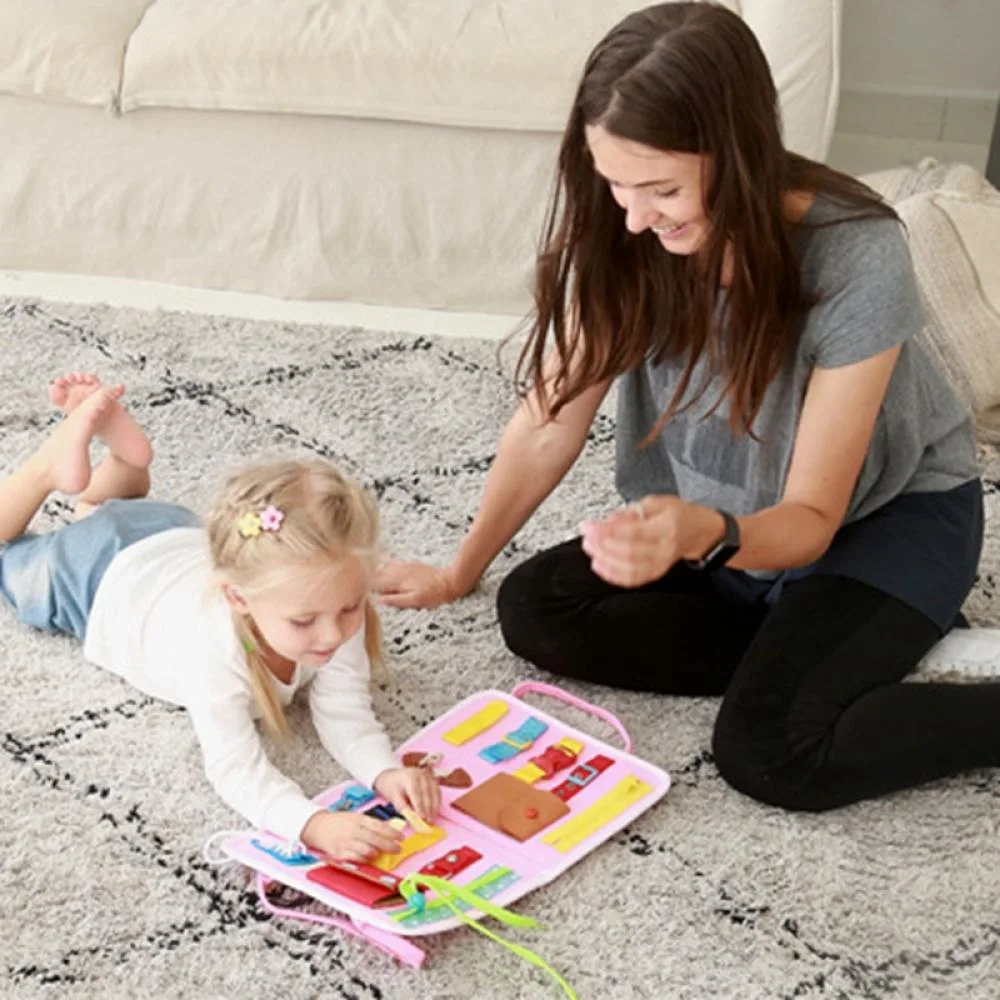 Kleinkinder Fühlte Sich Beschäftigt Board Kinder Montessori Spielzeug Reise Spielzeug Geschenk