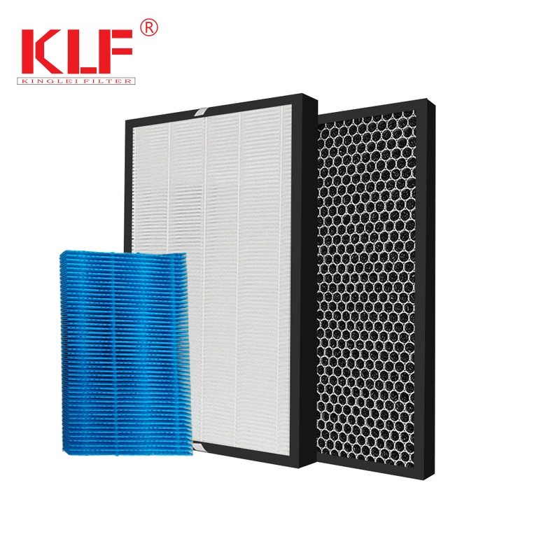 Cardbord Frame 2-in-1 Honeycomb Active Carbon Mini Pleated Air Purifier Panel HEPA Filters