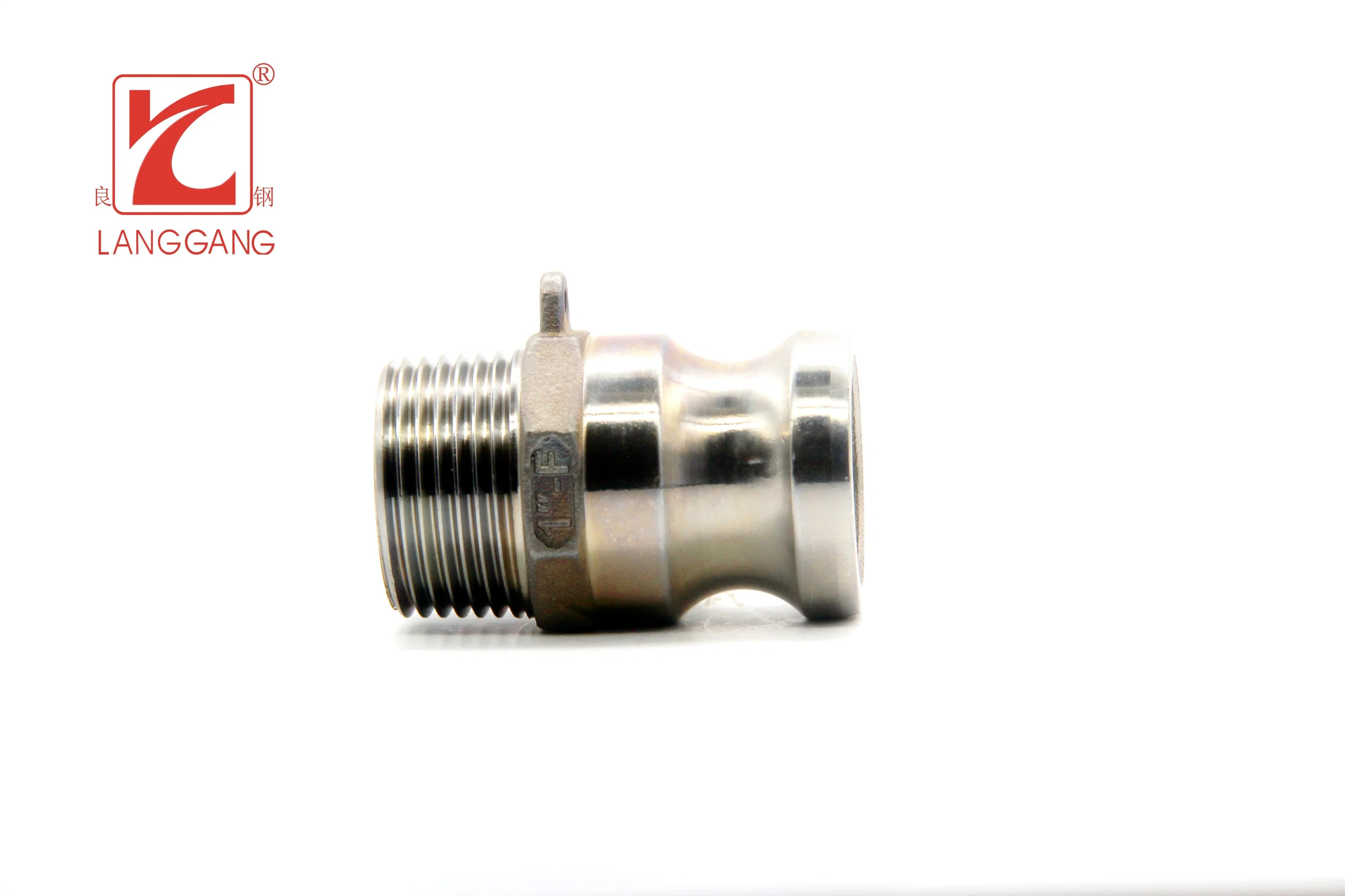 Standard 304 Stainless Steel Casted BSPT Male Thread Adaptor Camlock From Original Factory