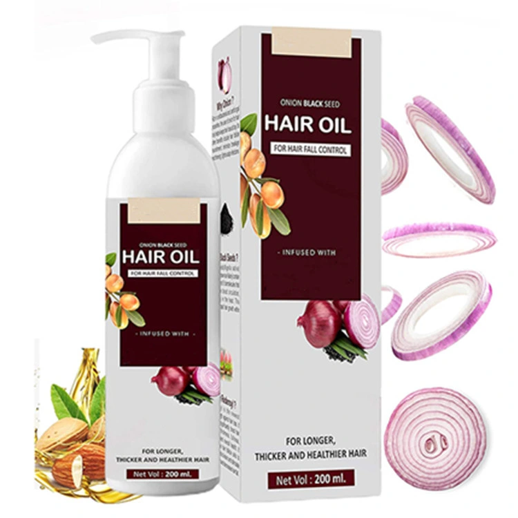 Venta en caliente etiqueta privada Red Onion Hiar Oil