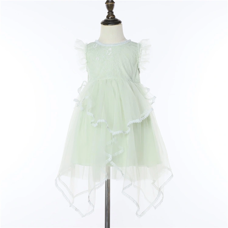 New Children Summer Frock Design Clothes Flower Girl Tulle Fashion Dress