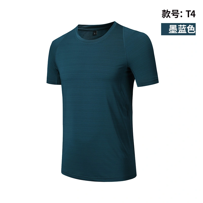 Deportes T-Shirt Men's Fitness ejecutando cuello redondo manga corta Casual Tops