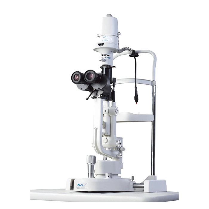 RS-4 China Equipo Oftalmológico Máquina de Examen Ocular Biomicroscopio Microscopio de Lámpara de Hendidura Óptica de 5 Pasos con Bombilla LED.