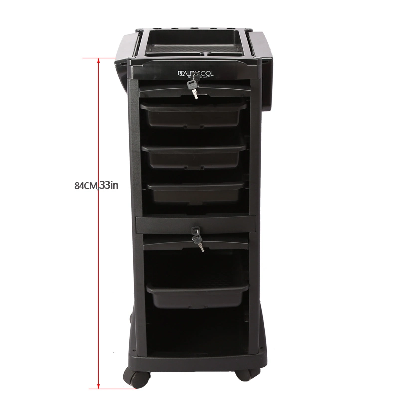 Mobile Salon Equipment for Beauty SPA Tattoo Salon Trolley with Locks Hairdressing