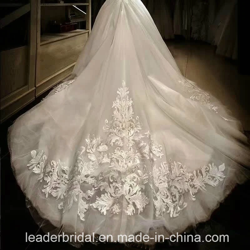 White Lace Wedding Dress Real Photos Tulle Bridal Ball Gown Bz1064