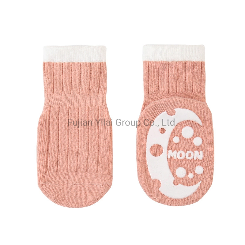 Chaussettes pour bébés – chaussettes de sol antidérapantes – étape d'enseignement précoce pour bébés Chaussettes pour enfants coton