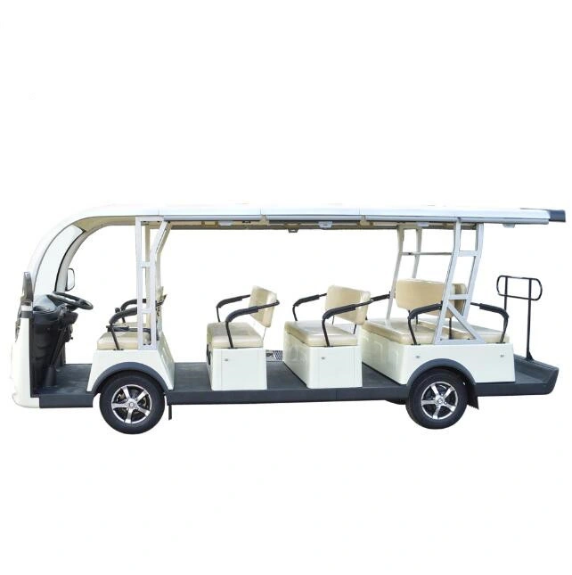 14 Seats Electric Sightseeing Bus Tourist Cart with 48V 5kw Motor