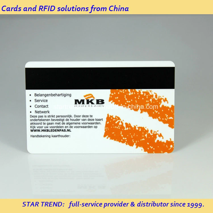 Health Club Card Made of PVC with Magnetic Stripe (ISO 7811)