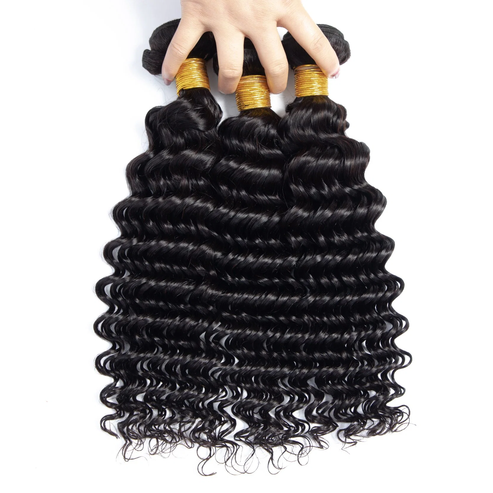 Hot Sale Deep Wave Hair Bundles 10A Grade Human Hair Extensions Unprocessed Virgin Peruvian Hair