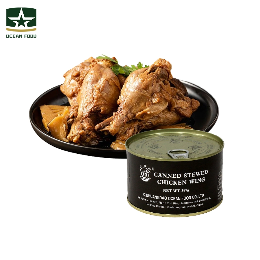 Fast Cans 397g Canned Stewed Chicken Wing for Daily Feast Party