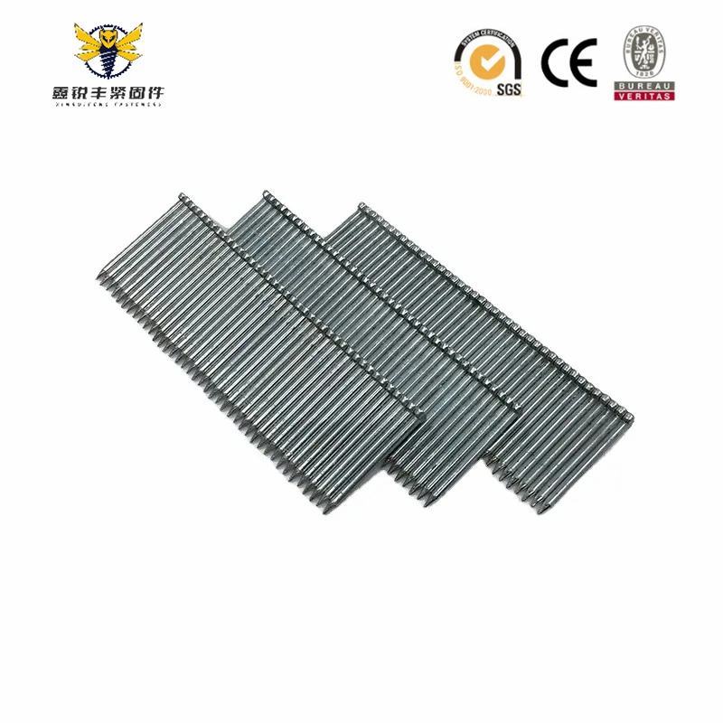 Concrete Nail Pin St Series 14 Ga Galvanized Brad Nails, Heavy Duty Narrow Crown Staples for Nail Gun