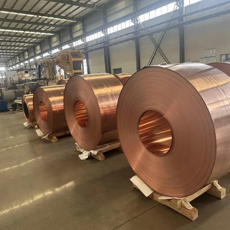 China Factory T1, T2, C10100, C10200, C10300, C10400, C10500, C10700, C1 Gauge 0.5 mm Thick Industrial Copper Wire Copper Strip