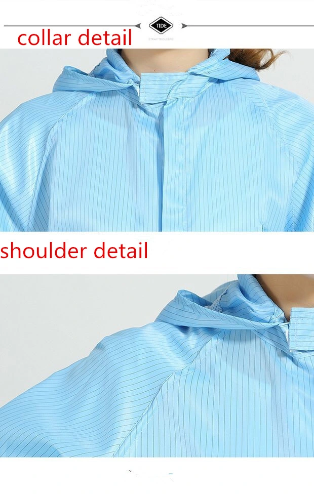 Blouse de laboratoire vêtements antistatiques pour salle blanche vêtements antistatiques