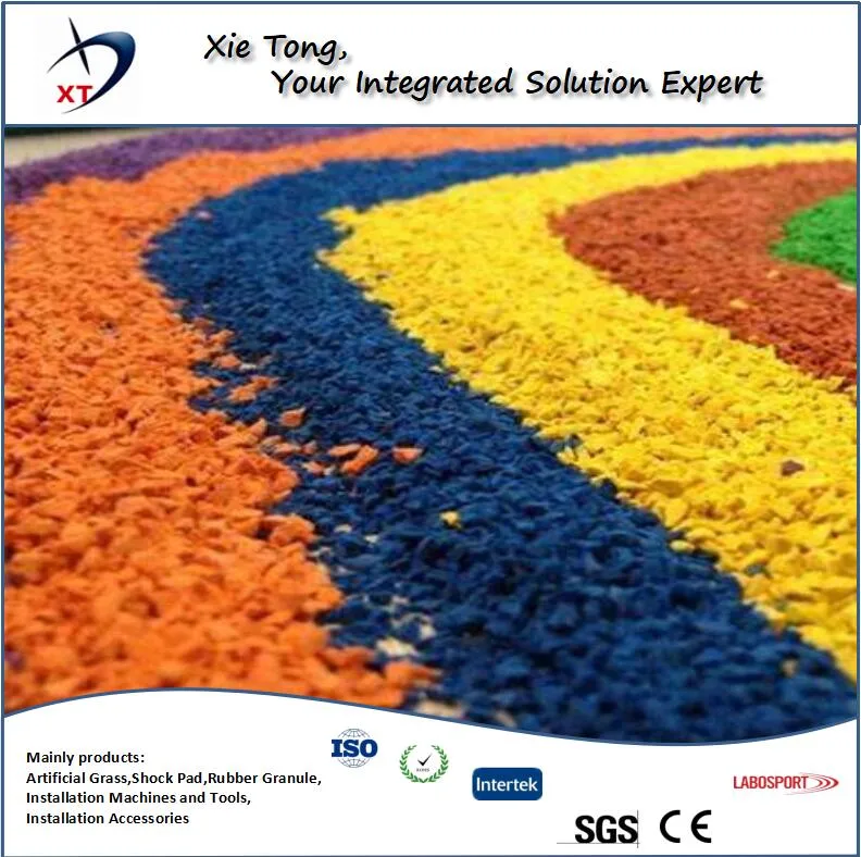 High quality/High cost performance  UV Resistance EPDM Rubber Granules for Kindergarten