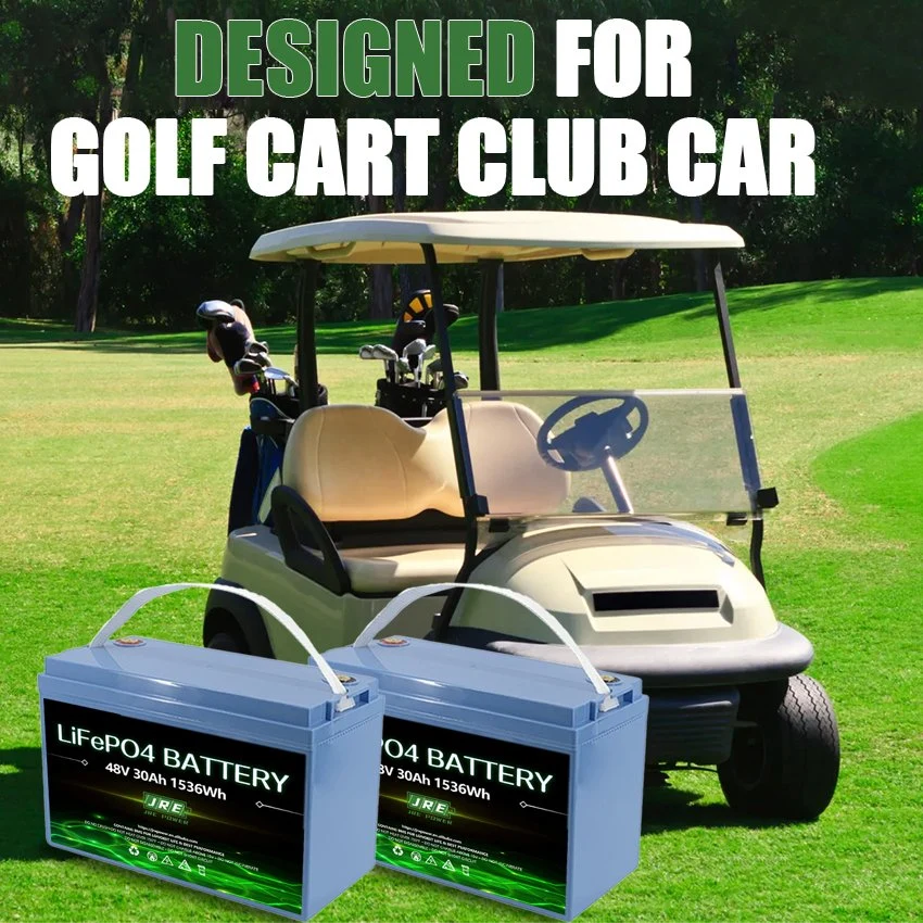 Batterie LiFePO4 12V 120Ah à basse température pour chariots de golf, système de stockage d'énergie solaire domestique, système d'énergie solaire.