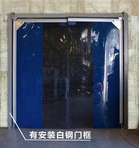 Industrial Food Factory Stainless Steel ABS Plastic Swing Interior Double Acting Impact Traffic Swinging Free Crash Door