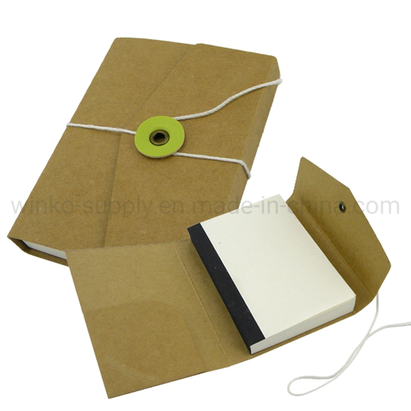 Portable Kraft Hard Cover Paper Circle Day Wheel Spiral Memo Pad for Wholesale/Supplier Stationery