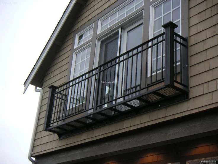 Aluminum Outdoor Balcony Stair Railing Apartment Ornamental Fence