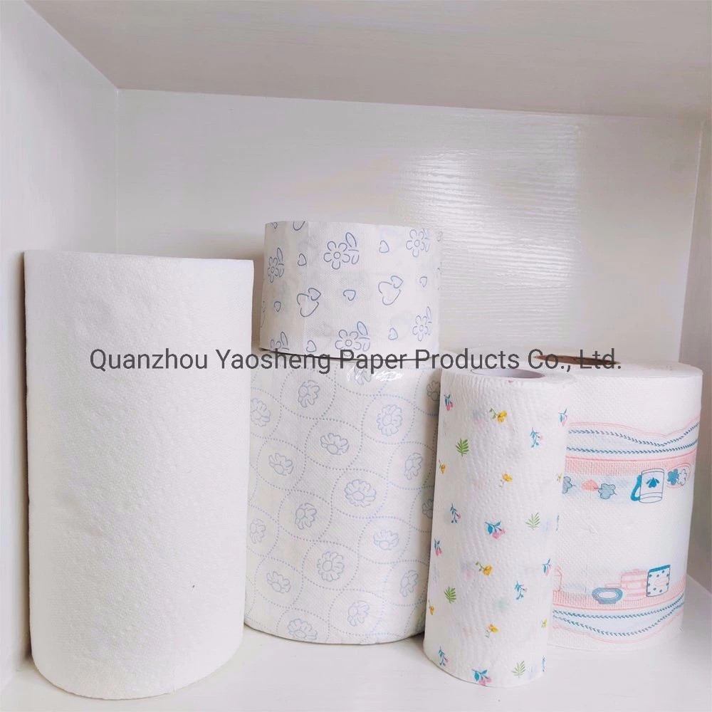 Hot Selling Disposable Cleaning Big Roll Kitchen Roll Paper Towel Strong Water Absorption Virgin Pulp