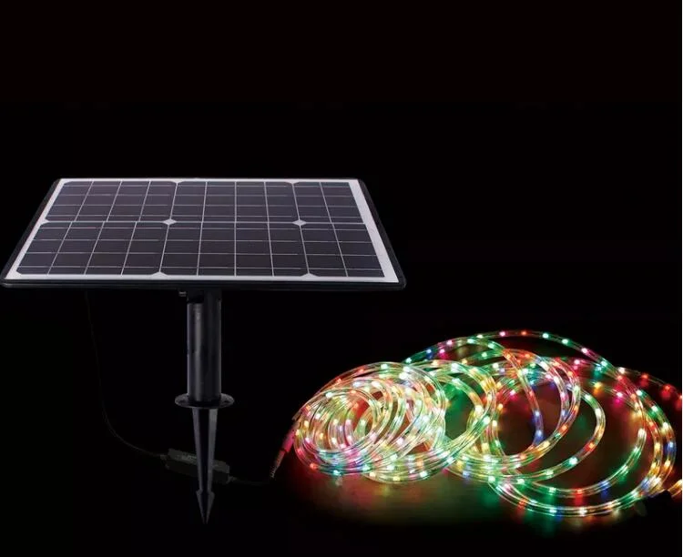 Waterproof Outdoor Solar Power RGB LED Light Strip