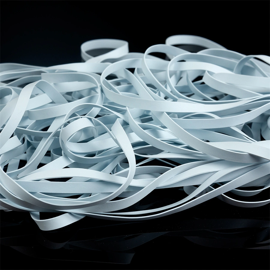 5*0.3mm White Rubber Silicone Elastic Bands for Showercap