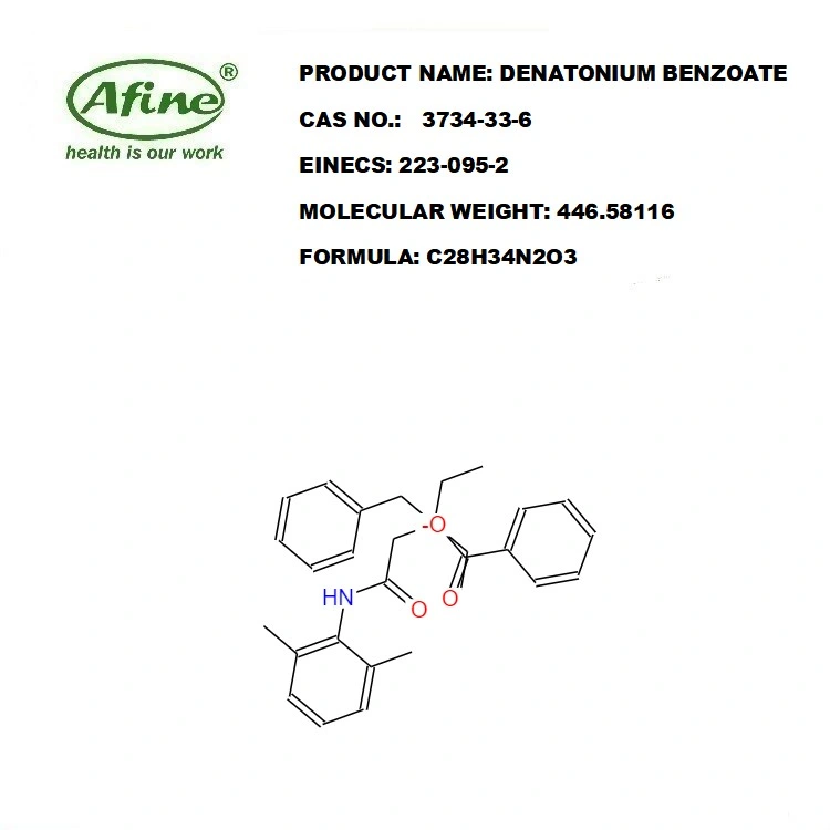 CAS 3734-33-6 benzoate de denatonium / Denatonium anhydre Benzoate / chlorure Methylpro-Panoyl Acetylthio-2-/ Rejexit (R)