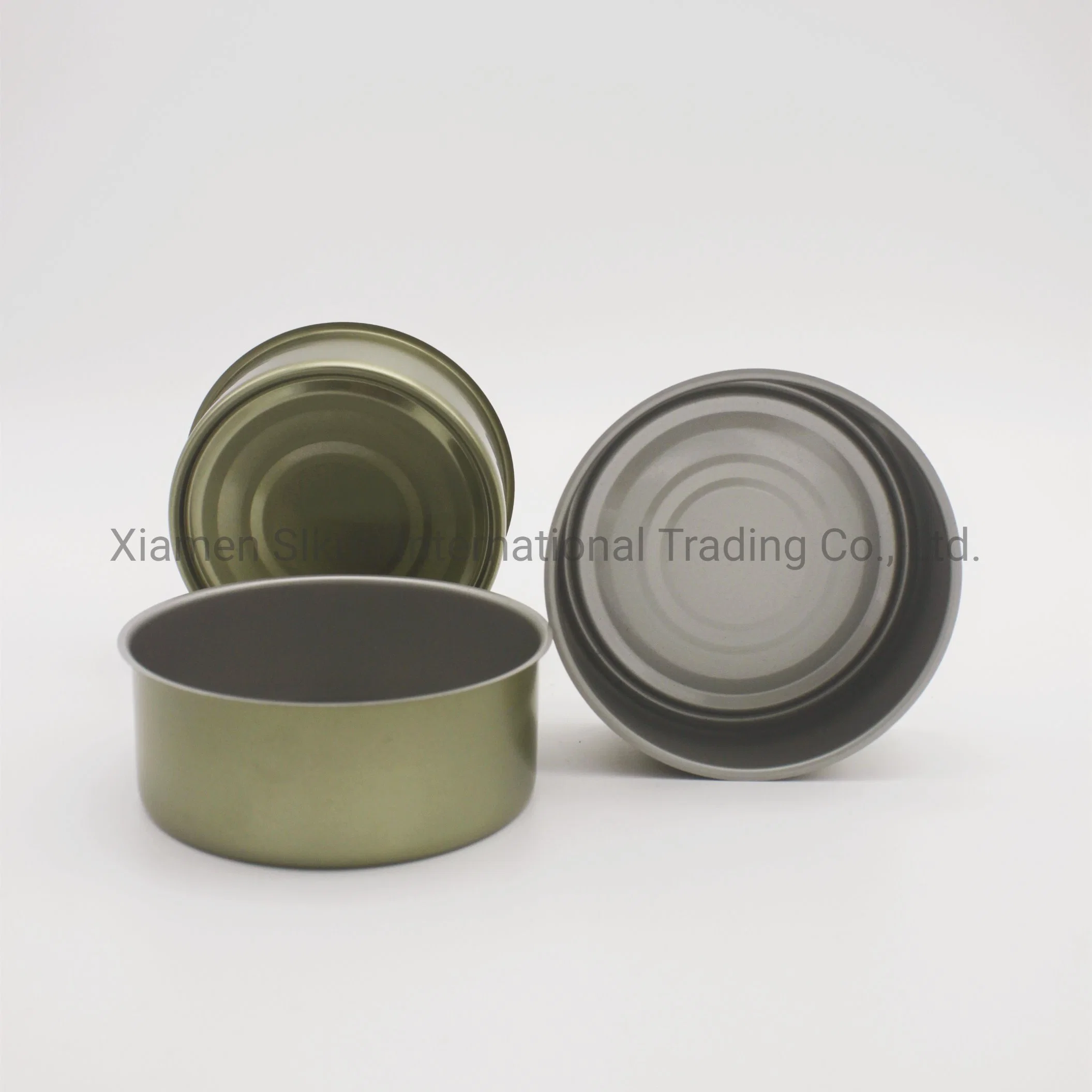 Customized Competitive Price 2-Piece Can Empty 834# Tin Can for Fish Tuna Packing