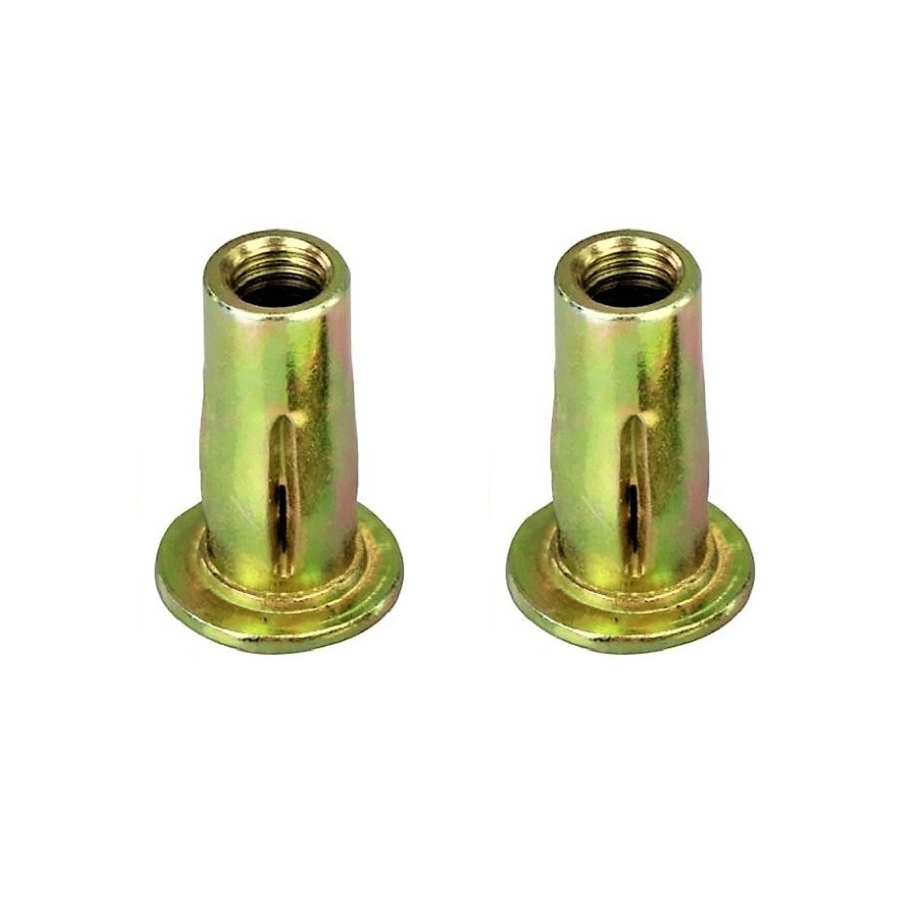 Dongguan Factory Custom Blind Rivet Supply Jack Nut Insert Flange Head Steel Zinc Jack Chrome Nut for 1/4" Input Jack