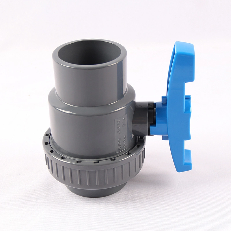 UPVC Pipe PP Compression Fitting DN20 PVC Boat Handle Union Ball Valve