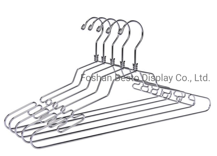 Metal Clothes Hangers-Metal Coat Hangers Made of Metal or Stainless Steel for Retail Display Clothes Hanging From China Factory