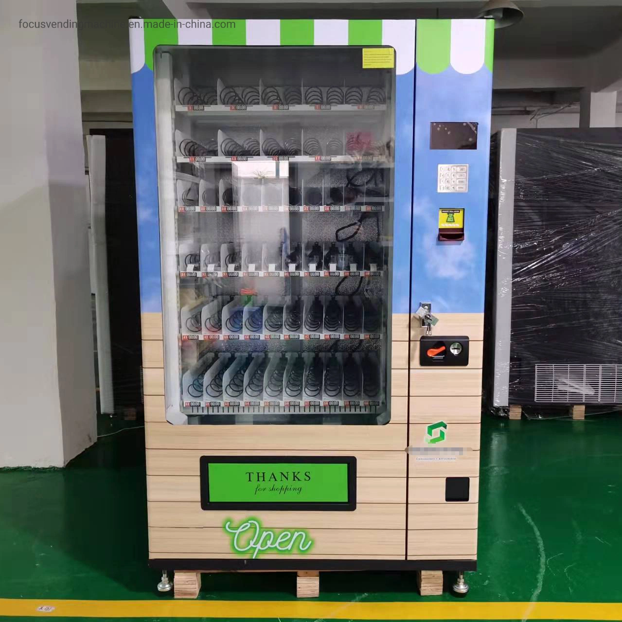 Automatic Combo Vending Machines for Snack Beverage Drink Sales with Cooling System