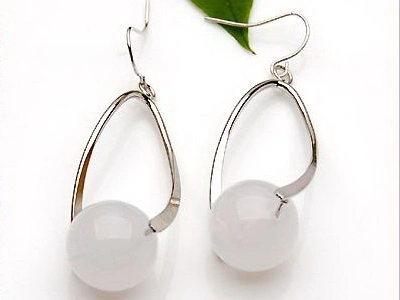 Fashion Pearly Jewelry Earrings Crystal Earrings with Big Ring Design