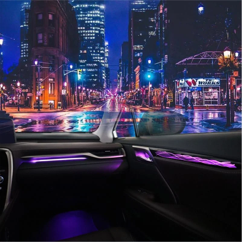 12V Auto LED Interior Decorative Car Door Handles LED Ambient Atmosphere Light