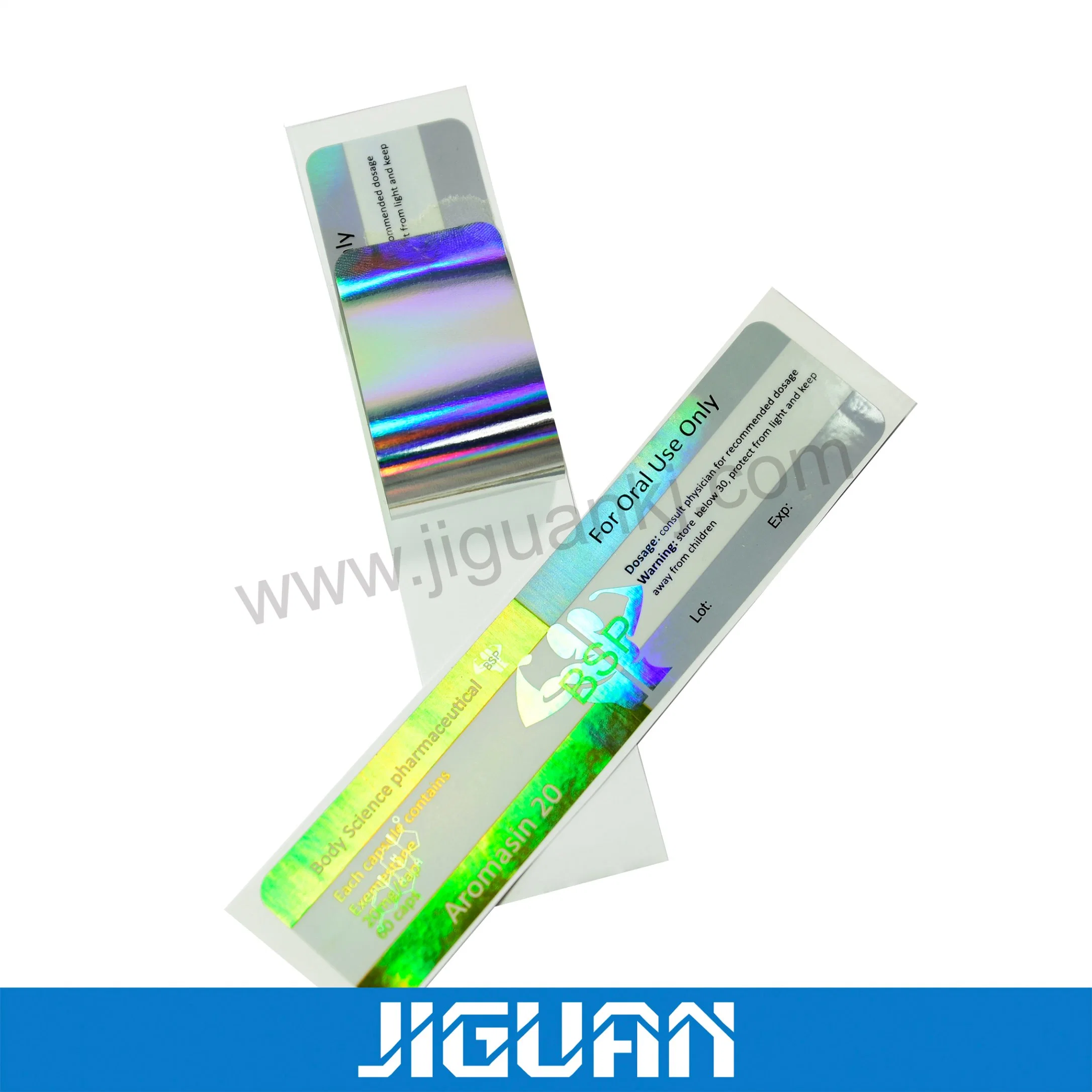 Hologram Adhesive Sticker Vial Label for Steroids