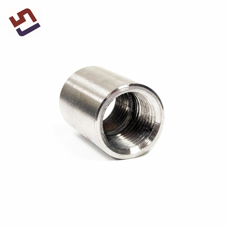 CNC Stainless Steel Tube Fitting Milling Turning Threaded Full/Half Coupling