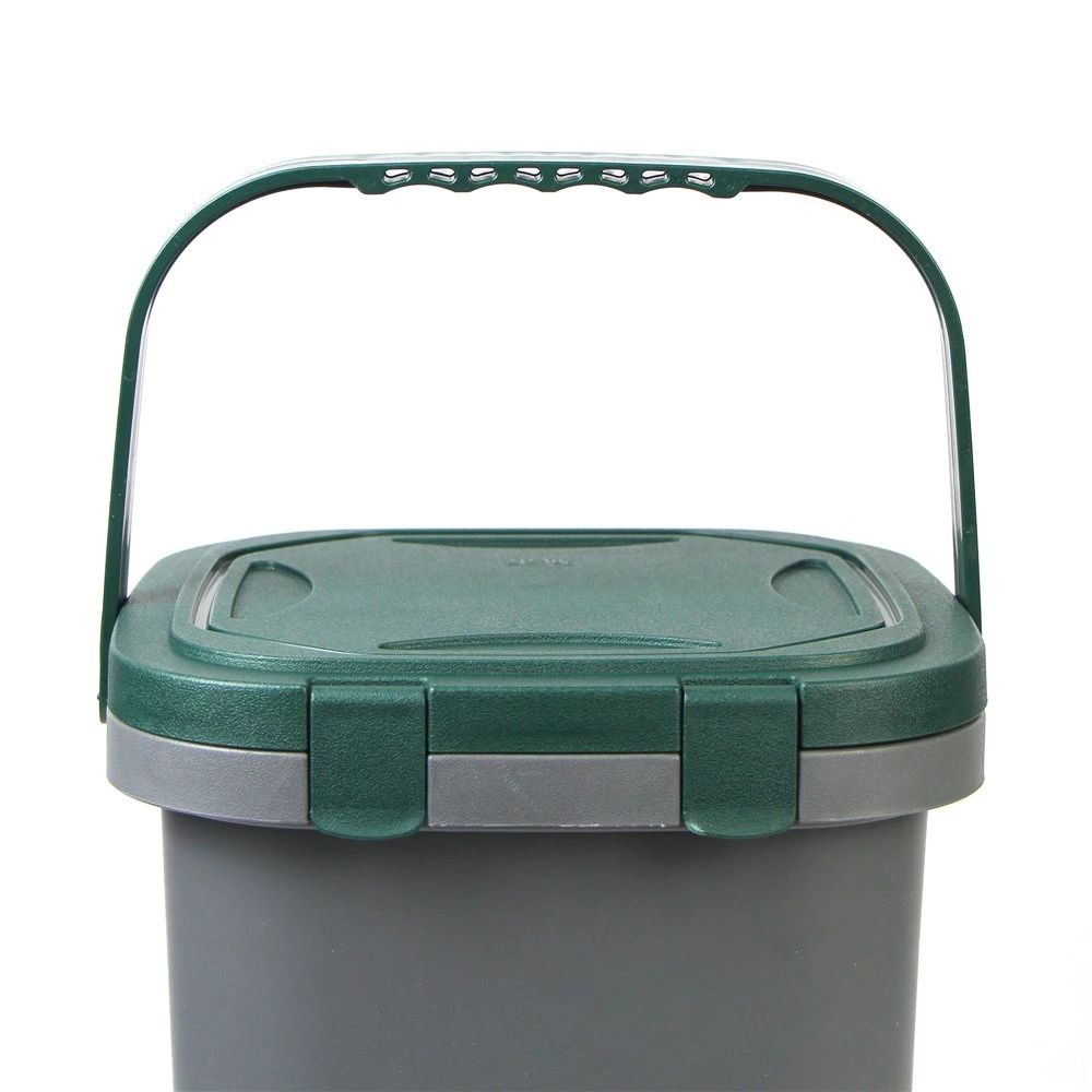 Indoor 15L Waste Bin Trash Can for Kitchen Balcony Garden