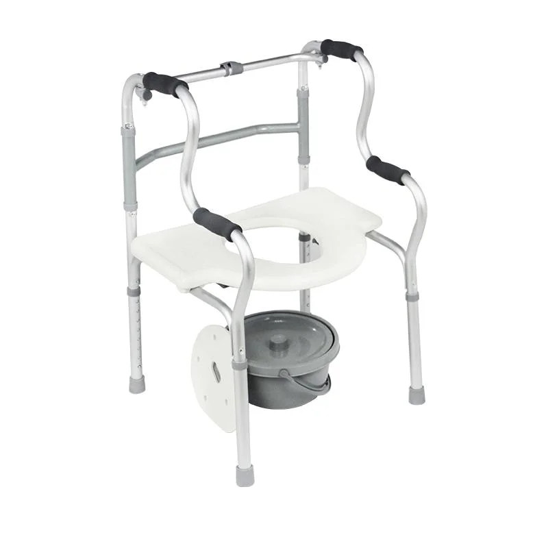 Health Care Supplies Einstellbare Höhe Toilet Chair Deaktiviert Falten Aluminium Walker