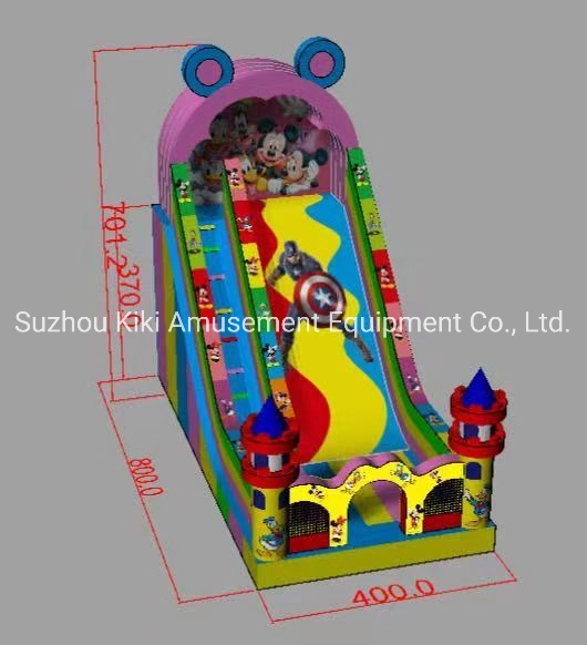 Cartoon Design Hot Sale Large Inflatable Slide for Sale