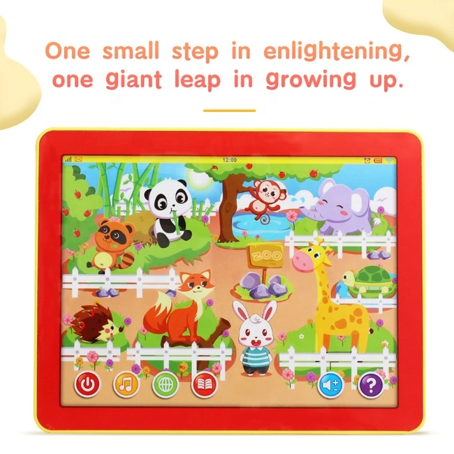 Zoo Cute Animal tema tableta aprender máquina Juguetes niños Inteligencia Juguete Rich In Function Juguetes educativos tempranos niños multifuncionales Aprendizaje Máquina