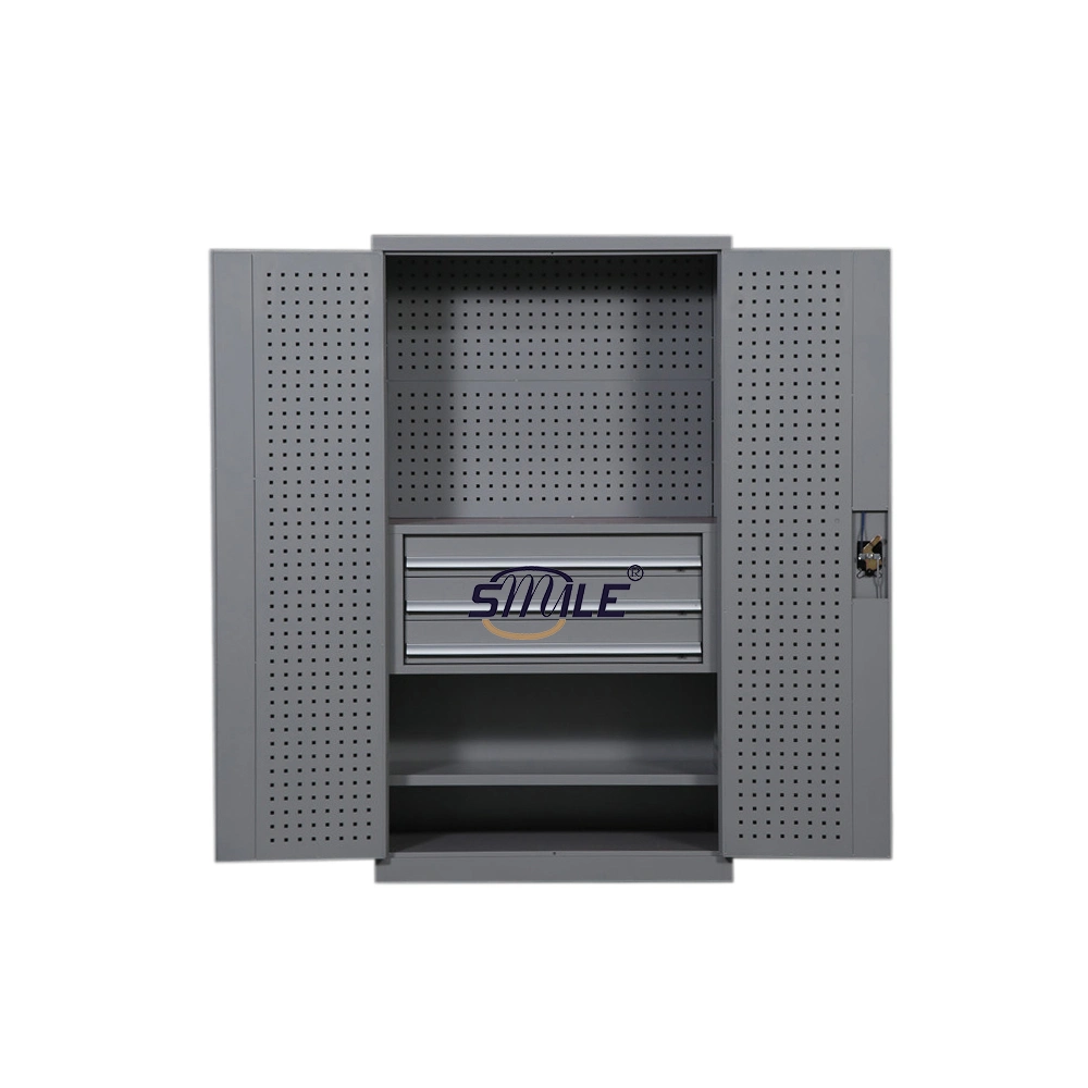 Smile Black 2 Swing Door Стальная инструментальная шкаф Металлическая конторе Шкаф для хранения инструментов Горячая продажа Продукты Поддержка Настройка