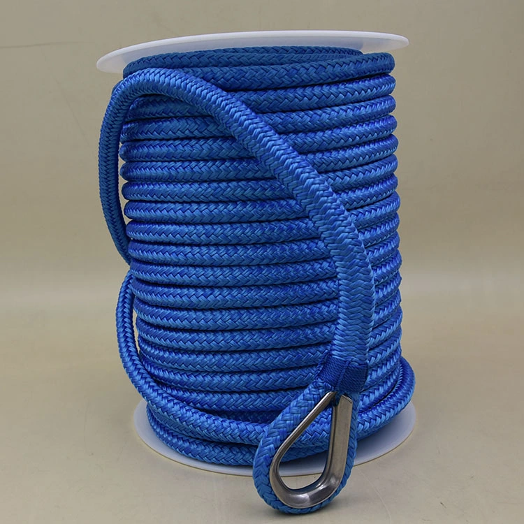 6 mm PP, polyester, nylon ligne d'ancrage cordes d'amarrage marines avec bobine, tige, tige, bobine