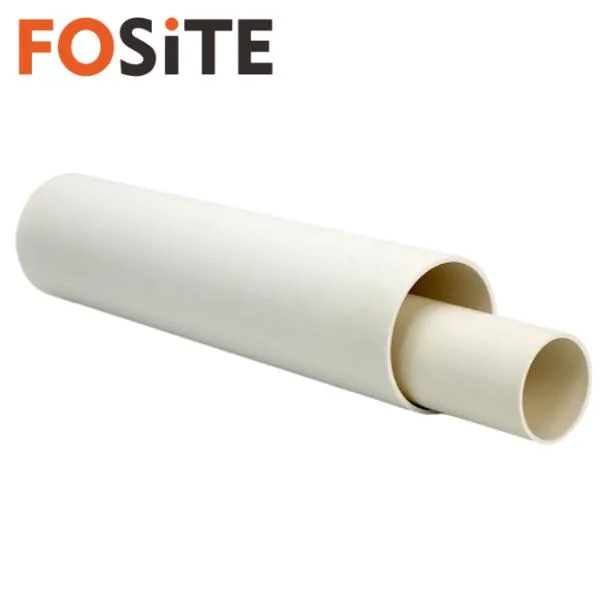 Fosite anpassbare PVC-Entwässerungsrohr 90mm Hart PVC Weiß Blau Orangefarbener Abwasserschlauch