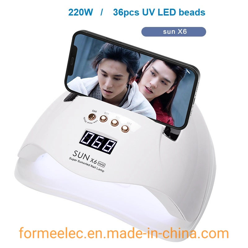 Smart LED Lámpara de luz UV Uñas Manicura Sun X6 de la luz de la uña Uvled máx.