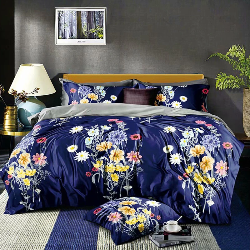 China Home Textile Wholesale Market Nantong Supplier Yiwu Hot Selling 4PCS Bedsheet Duvet Cover Set