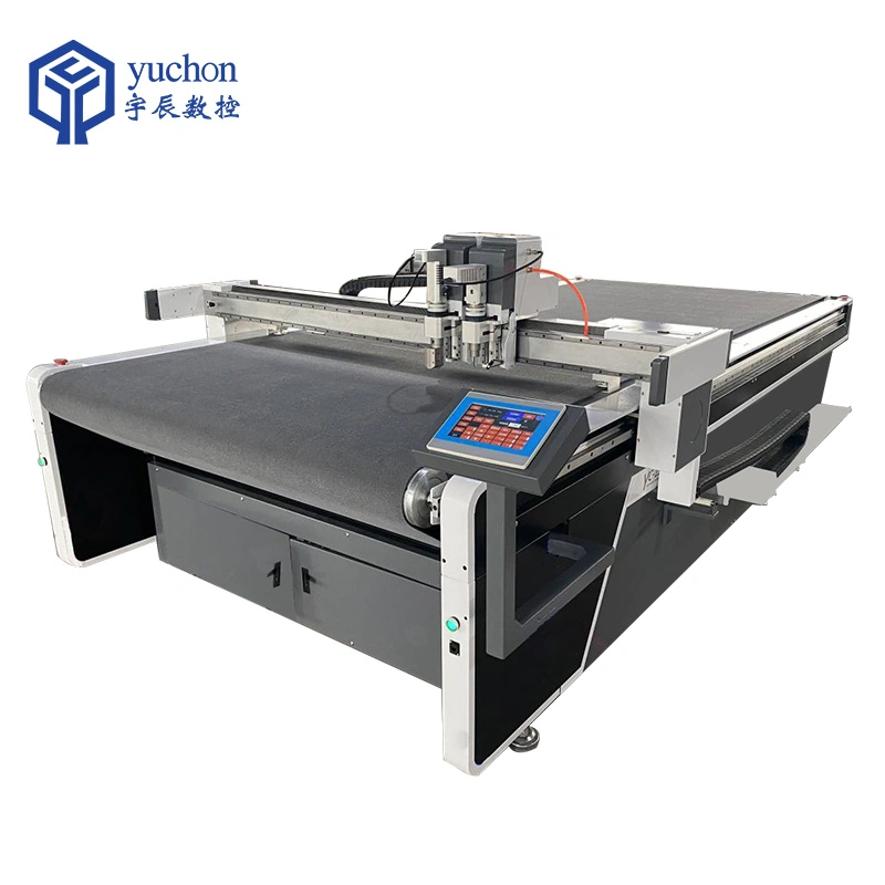 Yuchon CNC tejido de la máquina de corte por cuchillo rotatorio