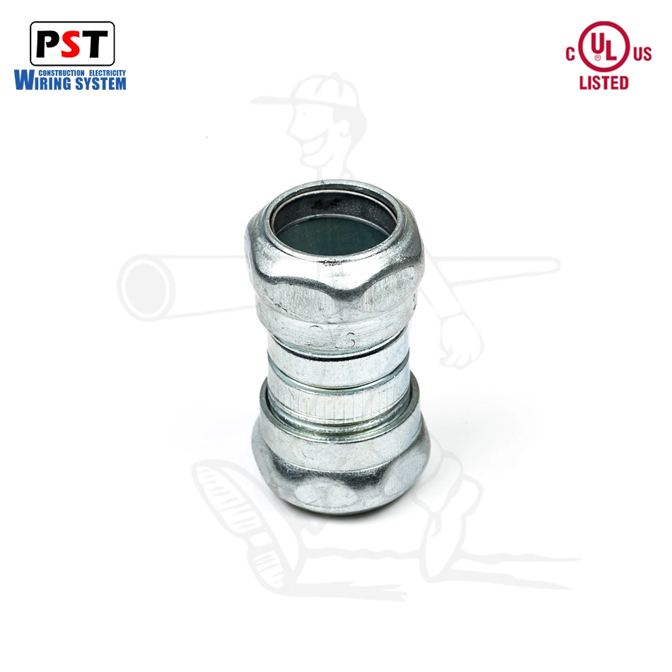 Galvanized UL Approval EMT Steel Pipe Fitting Compression Coupling