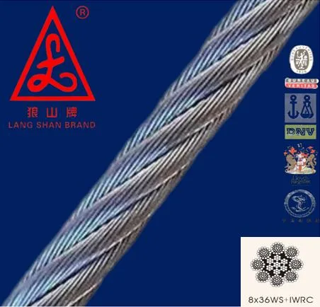 48mm Good Quality Cable 8X36ws+Iwrc Steel Wire Rope for Open-Pit Mine and Electric Shovels Lang Shan Brand