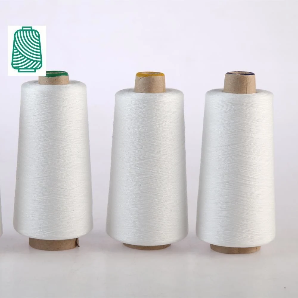 100d/144f NIM sur tube papier blanc brut semi-mat NIM 100 % Torde d'étiquette de fil en polyester